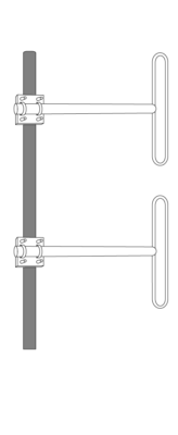 Dipole antenna D2 VHF