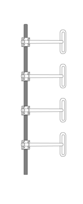 Dipole antenna D4 VHF