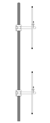 Dipole antenna DH2 VHF